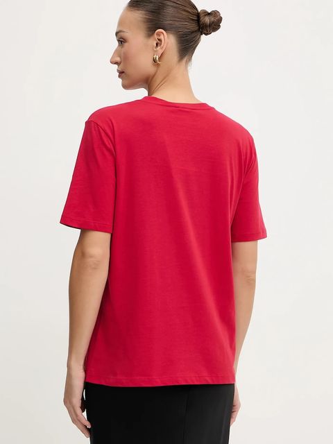 Patrizia Pepe t-shirt bawełniany damski kolor czerwony 8M1612 J089 - zdjęcie produktu nr 2