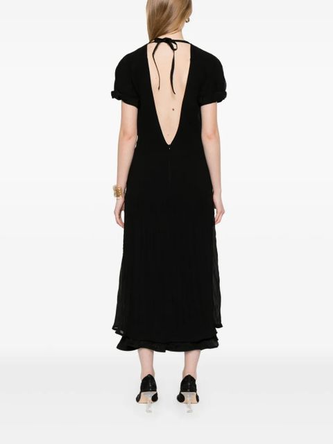 Jil Sander layered maxi dress - Black