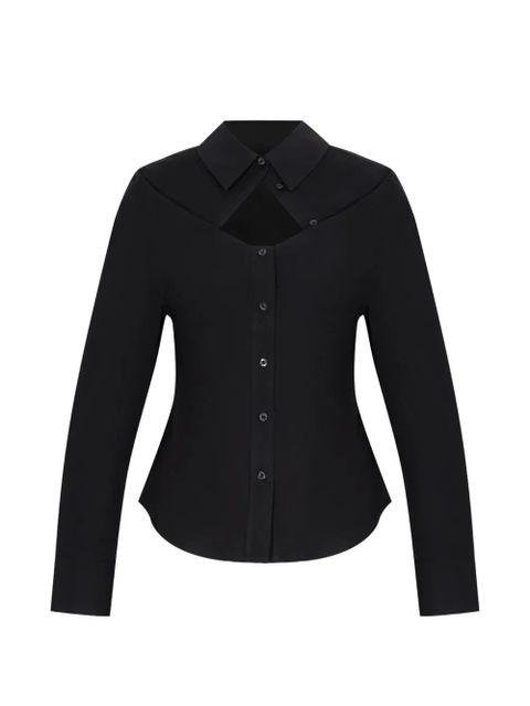 Alexander Wang cut-out long-sleeve shirt - Black - zdjęcie produktu nr 1