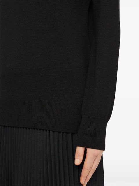 Jil Sander crew-neck wool jumper - Black - zdjęcie produktu nr 2