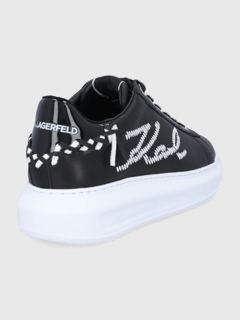 Karl Lagerfeld Buty skórzane KAPRI KL62572.000 kolor czarny na platformie