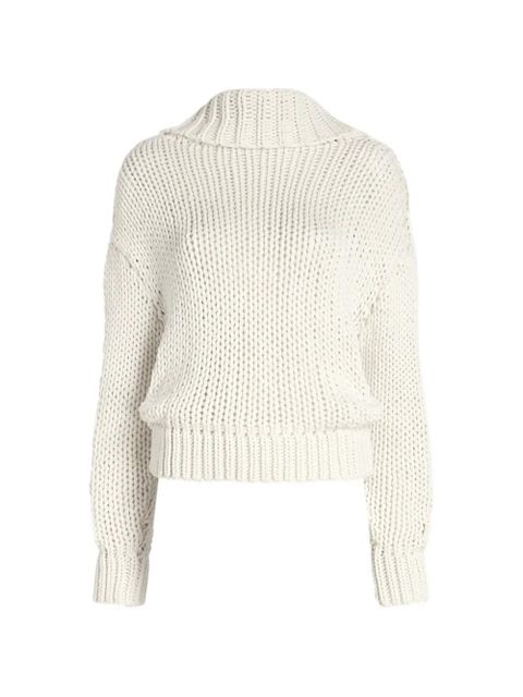 Proenza Schouler Alexandra draped sweater - Neutrals - zdjęcie produktu nr 1