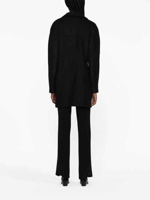 Lanvin double-breasted wool coat - Black
