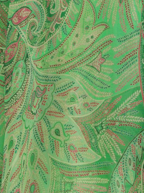 ETRO frill paisley shirt - Green