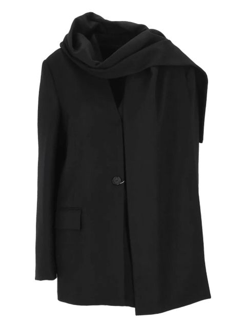 TOTEME scarf single-breasted jacket - Black - zdjęcie produktu nr 1