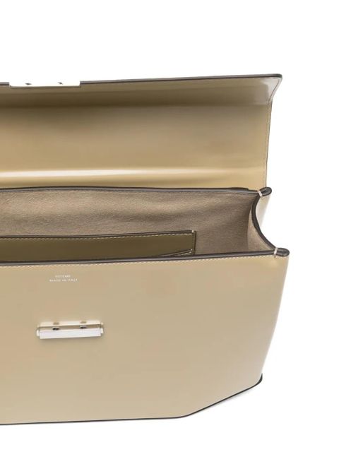 TOTEME medium brushed-leather tote bag - Neutrals