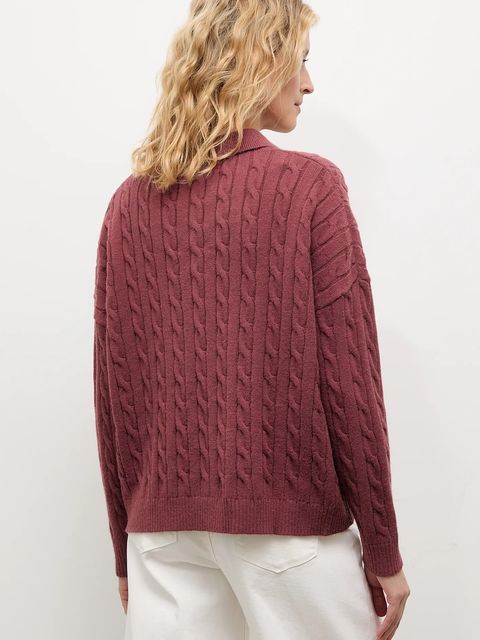 Answear.LAB sweter z kaszmirem damski kolor bordowy - zdjęcie produktu nr 2