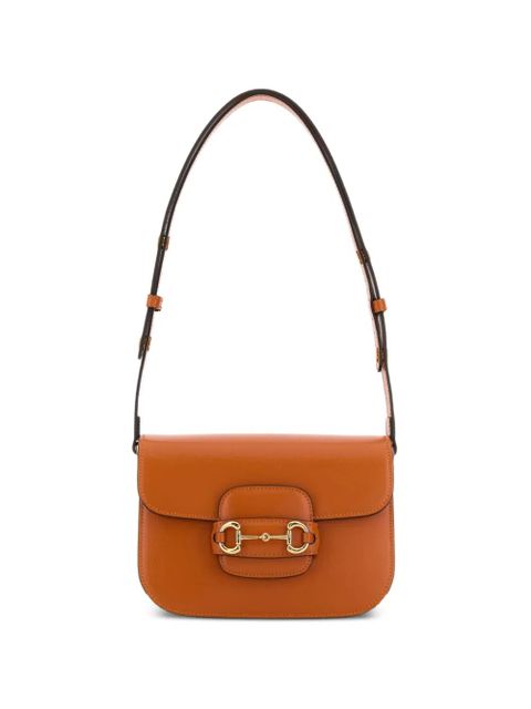 Gucci small horsebit 1955 leather shoulder bag - Orange - zdjęcie produktu nr 1