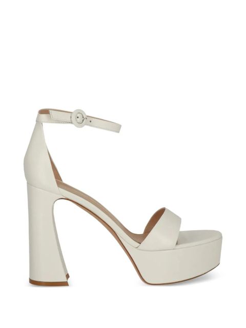 Gianvito Rossi platform buckle sandals - White - zdjęcie produktu nr 1