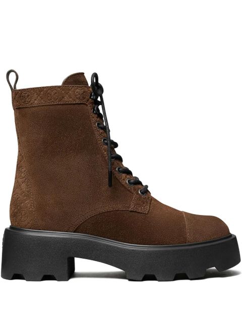 Tory Burch 65mm T-monogram ankle boots - Brown - zdjęcie produktu nr 1