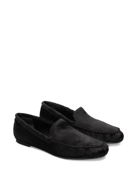 LouLou de Saison Glenn pony-effect loafers - Black