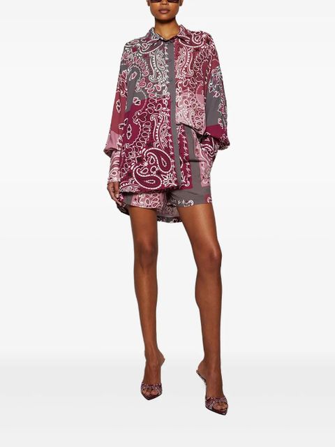 The Attico bandana-print shirt - Red - zdjęcie produktu nr 2