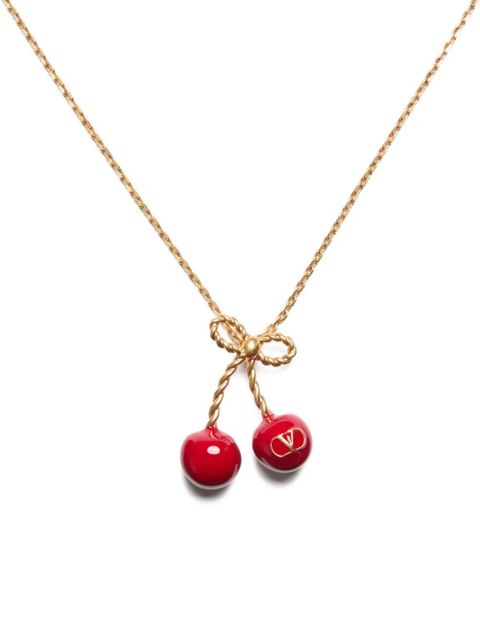 Valentino Garavani cherry-motif necklace - Gold