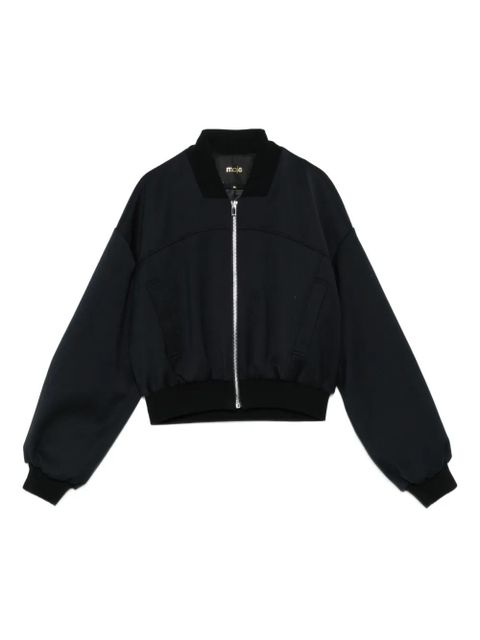 Maje zip-up bomber jacket - Blue - zdjęcie produktu nr 1