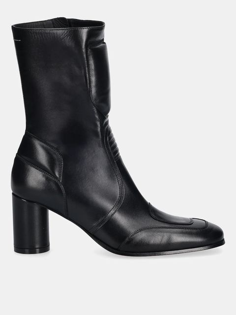 MM6 Maison Margiela botki skórzane - zdjęcie produktu nr 2