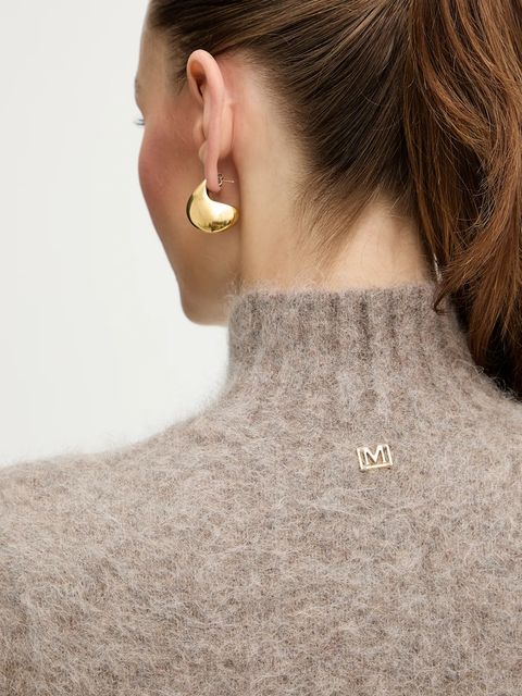 Marciano by Guess sweter z dodatkiem alpaki AGNES damski kolor brązowy z półgolfem 5BGR10 5794Z