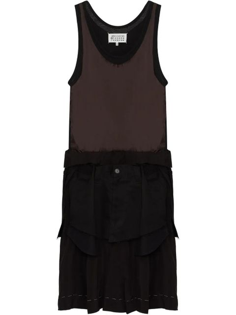 Maison Margiela poplin midi dress - Brown