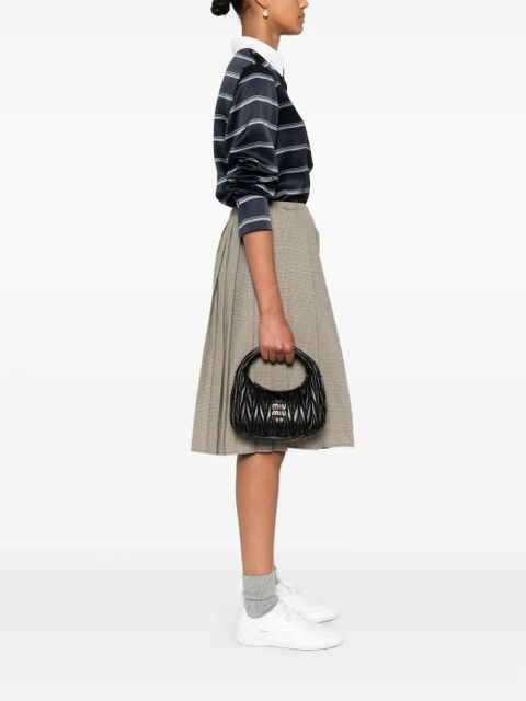 Miu Miu Wander matelassé leather tote bag - Black - zdjęcie produktu nr 1