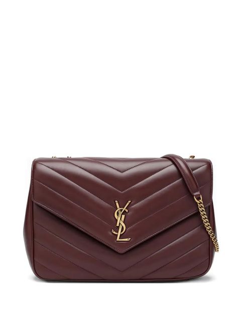 Saint Laurent large Loulou quilted shoulder bag - Red