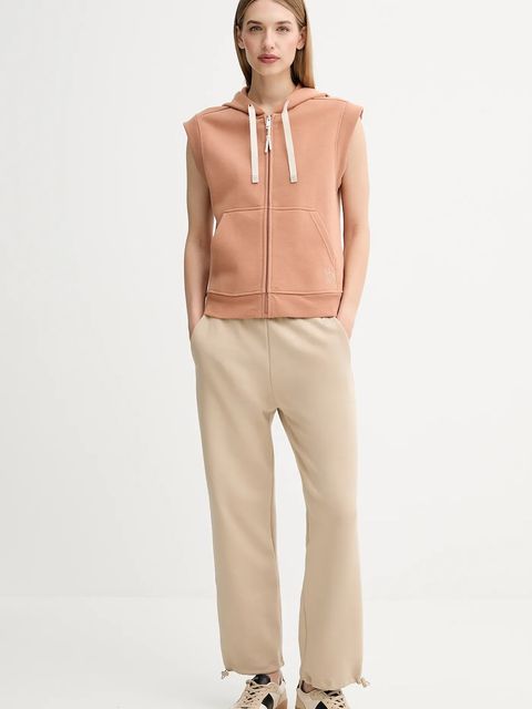 Weekend Max Mara bluza PANK damska kolor brązowy z kapturem gładka 2525926041600 - zdjęcie produktu nr 2