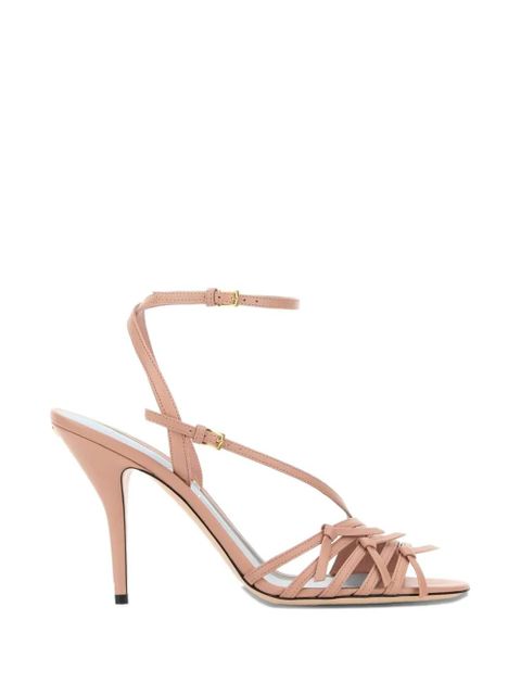 Valentino Garavani Nodine leather sandals - Pink - zdjęcie produktu nr 1