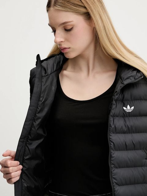 adidas Originals bezrękawnik Slim Vest kolor czarny przejściowy JX2943