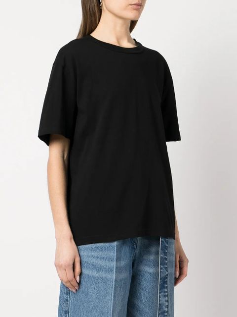 Alexander Wang rubberised logo cotton T-shirt - Black