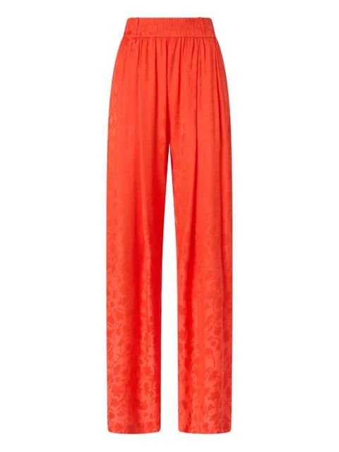 PINKO floral-pattern straight trousers - Orange - zdjęcie produktu nr 1
