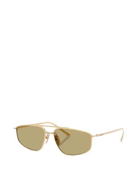Prada Eyewear geometric-frame sunglasses - Gold - zdjęcie produktu nr 2