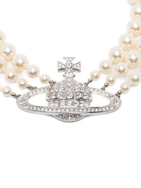 Vivienne Westwood Orb pearl-detail necklace - Silver