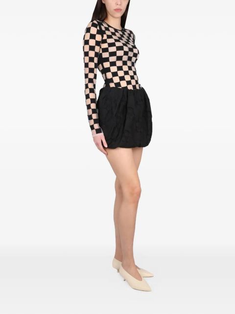 Max Mara checkerboard stretch jersey - Black - zdjęcie produktu nr 2