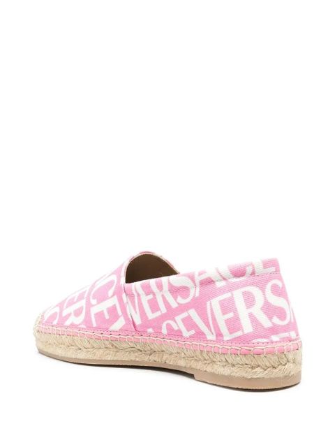 Versace all-over logo print espadrilles - Pink