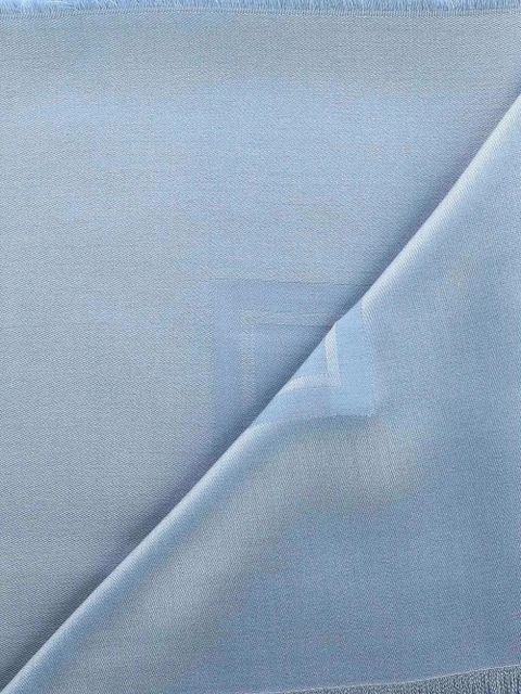 Ferragamo fringed logo scarf - Blue