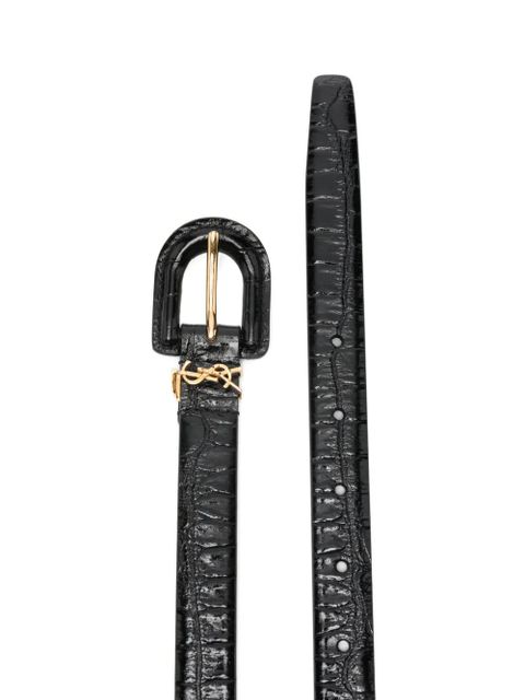 Saint Laurent signature buckle belt - Black - zdjęcie produktu nr 2