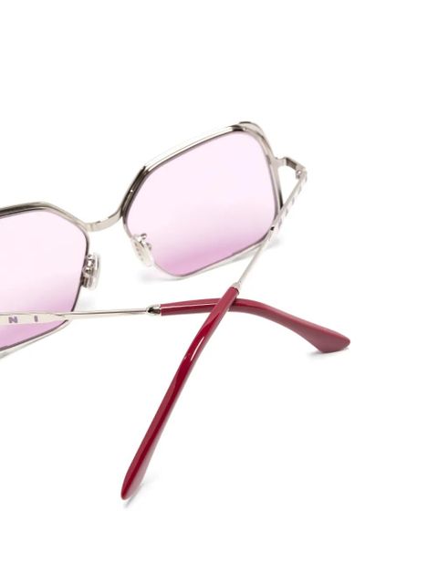 Marni Eyewear Silver Unila oversize-frame sunglasses