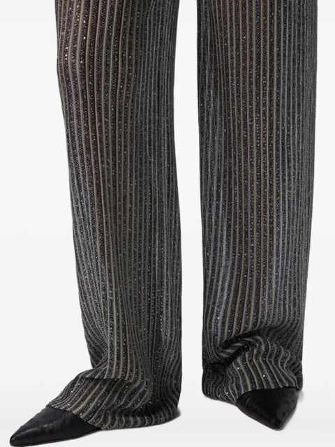 Missoni sequin-striped trousers - Grey