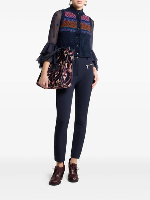 ETRO ruffled georgette shirt - Blue - zdjęcie produktu nr 2