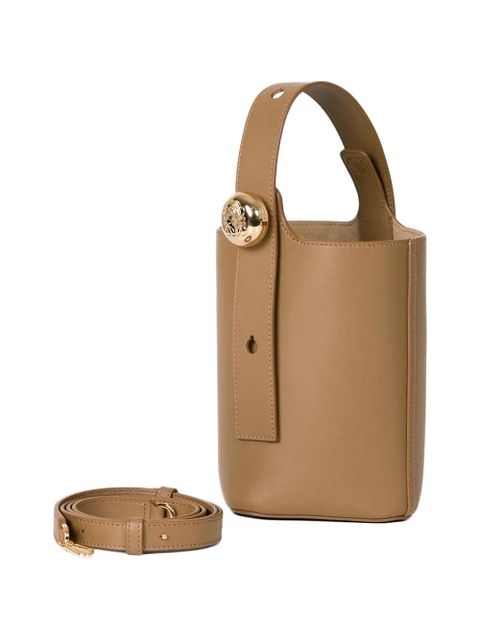 LOEWE mini Pebble leather bucket bag - Brown