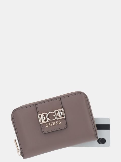 Guess portfel JANE damski kolor brązowy SWVG98 91140