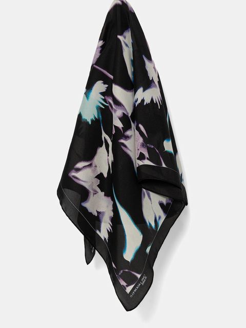 Karl Lagerfeld Jeans apaszka damska kolor czarny wzorzysta A3W33118 - zdjęcie produktu nr 1