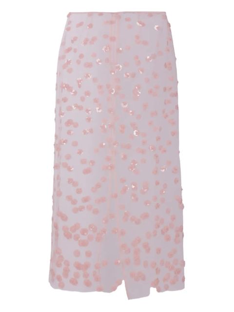 Cecilie Bahnsen sequin-embellished skirt - Pink - zdjęcie produktu nr 1