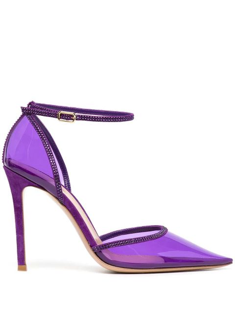 Gianvito Rossi Crystal Sabin crystal pumps - Purple - zdjęcie produktu nr 1