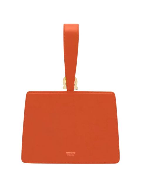 Ferragamo horseshoe-handle mini clutch - Orange - zdjęcie produktu nr 2
