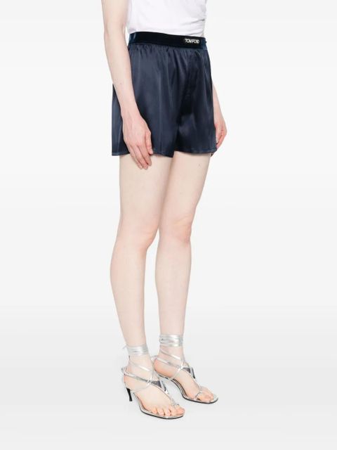 TOM FORD satin shorts - Blue