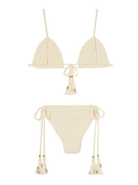 Alanui Sea Nomad tassel bikini - Neutrals - zdjęcie produktu nr 1