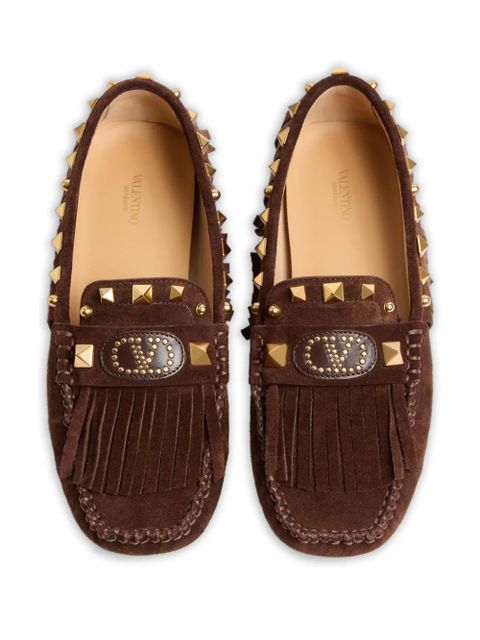 Valentino Garavani Plaster Caster fringed loafers - Brown - zdjęcie produktu nr 2