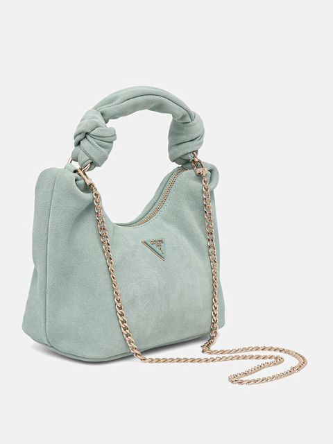 Guess torebka zamszowa ISOTTA kolor turkusowy HWSG96 60010 - zdjęcie produktu nr 2