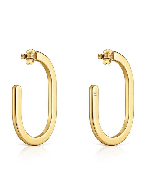 Tous kolczyki ze srebra pokrytego złotem Line - zdjęcie produktu nr 2