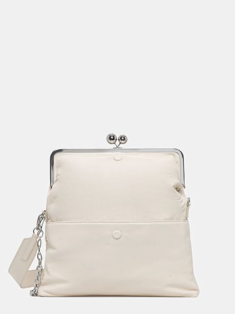 Weekend Max Mara torebka skórzana ASLALOM kolor beżowy 2615511184600 - zdjęcie produktu nr 1