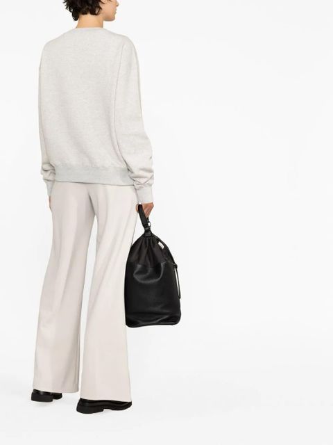 Jil Sander logo-print cotton sweatshirt - Grey